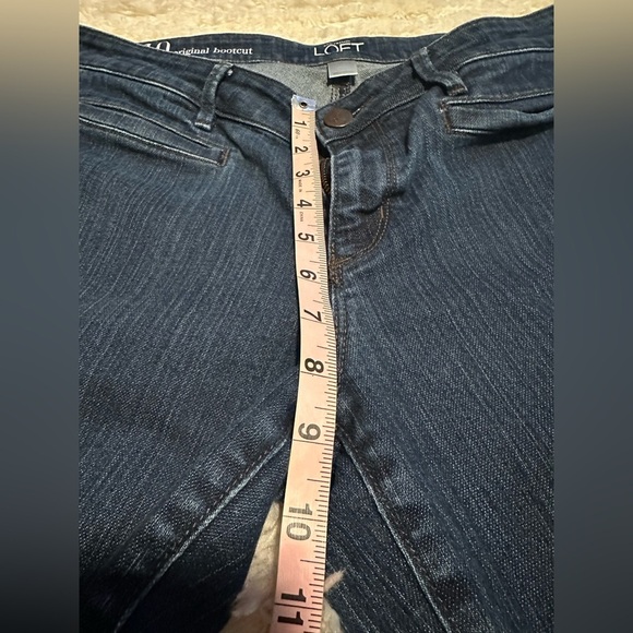 LOFT Women's Size 10x31.5 Original Bootcut Denim Blue Jeans EUC - Picture 3 of 9